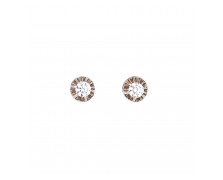 14K WHITE GOLD ZIRCON EARRINGS