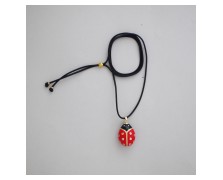 Lucky Ladybug – Κολιέ με Κόκκινο Πασχαλινό Αυγό Πασχαλίτσα
