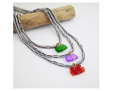 CandyCharms Necklace – Πολύχρωμο Χειροποίητο Κολιέ με καβουράκια | 
