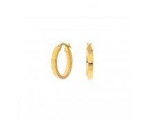 GOLD PLATED HOOP EARRINGS 925