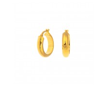 GOLD PLATED HOOP EARRINGS 925