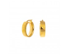 GOLD PLATED HOOP EARRINGS 925
