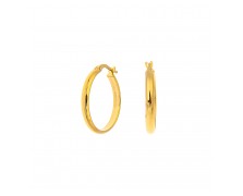 GOLD PLATED HOOP EARRINGS 925