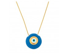 WOMEN'S NECKLACE 925 WITH BLUE EVIL EYE