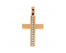 GOLD CROSS K14 WITH ZIRCONS