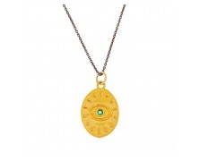 WOMEN'S NECKLACE WITH ΕVIL EYE 925 - AJ