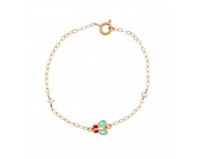 CHILDREN'S BRACELET WITH MULTICOLOURED BUTTERFLY Κ14