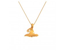 SILVER NECKLACE WITH WITCH HAT 925