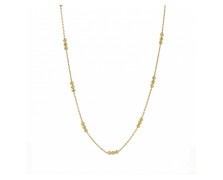 GOLD PLATED CHAIN WITH SMALL BALLS 925