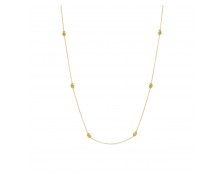 GOLD PLATED CHAIN WITH SMALL BALLS 925-No2