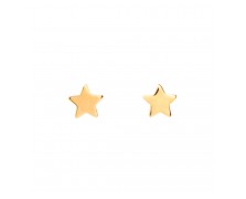 GIRLS' STARS EARRINGS SOLID GOLD 14K