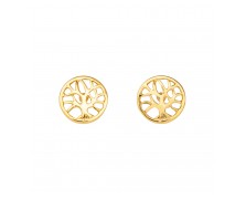 GIRLS' TREE OF LIFE EARRINGS SILVER 925