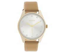  OOZOO C11046Timepieces Crystals Brown Leather Strap 