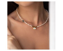 ΧΕΙΡΟΠΟΙΗΤΟ ΚΟΛΙΕ BOHO CHIC NECKLACE EVIL EYE PENDANT